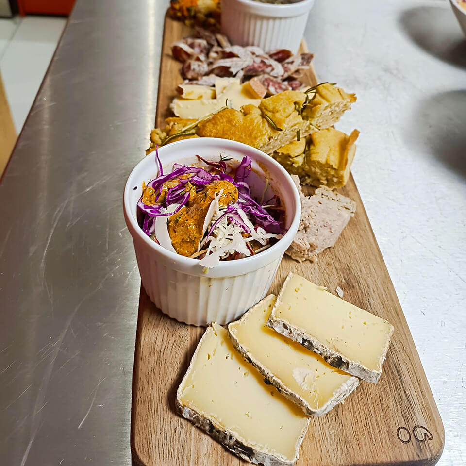 Un exemple de planche pour une soirée au Bistrot les Iris à Bron